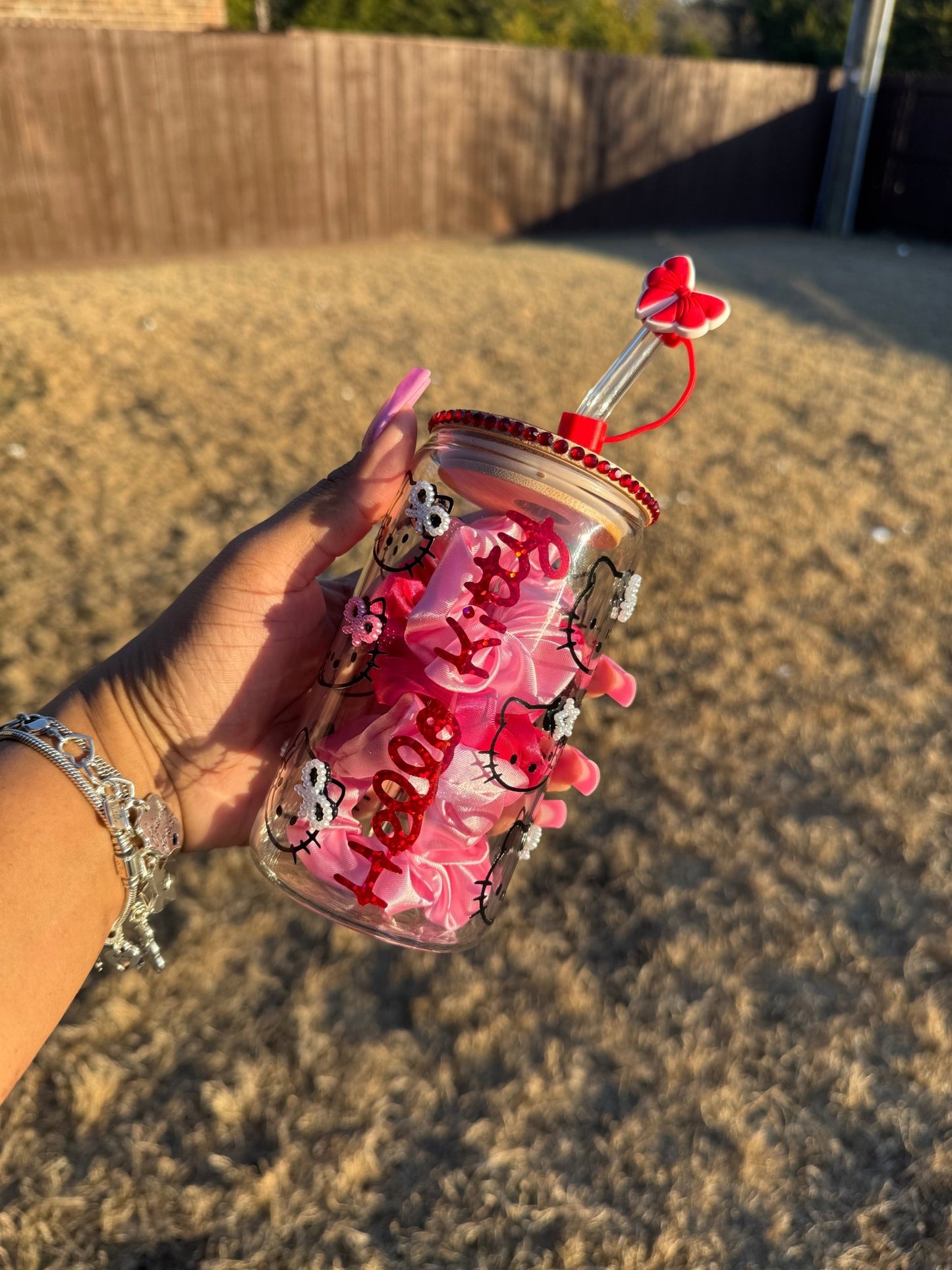 Hello Kitty is a Star Glass Can Cup