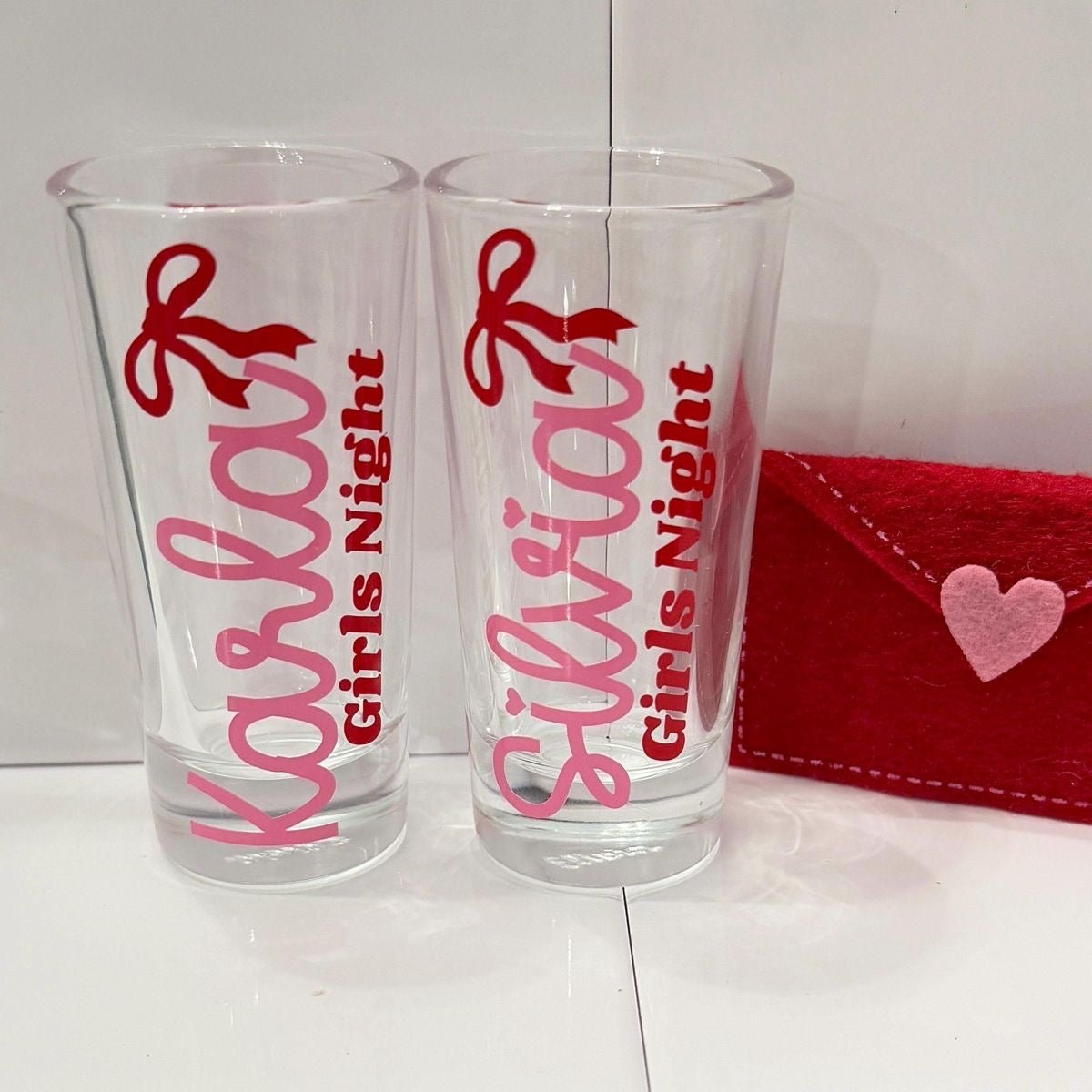 Girls Night Shot Glass Set – Valentine Edition