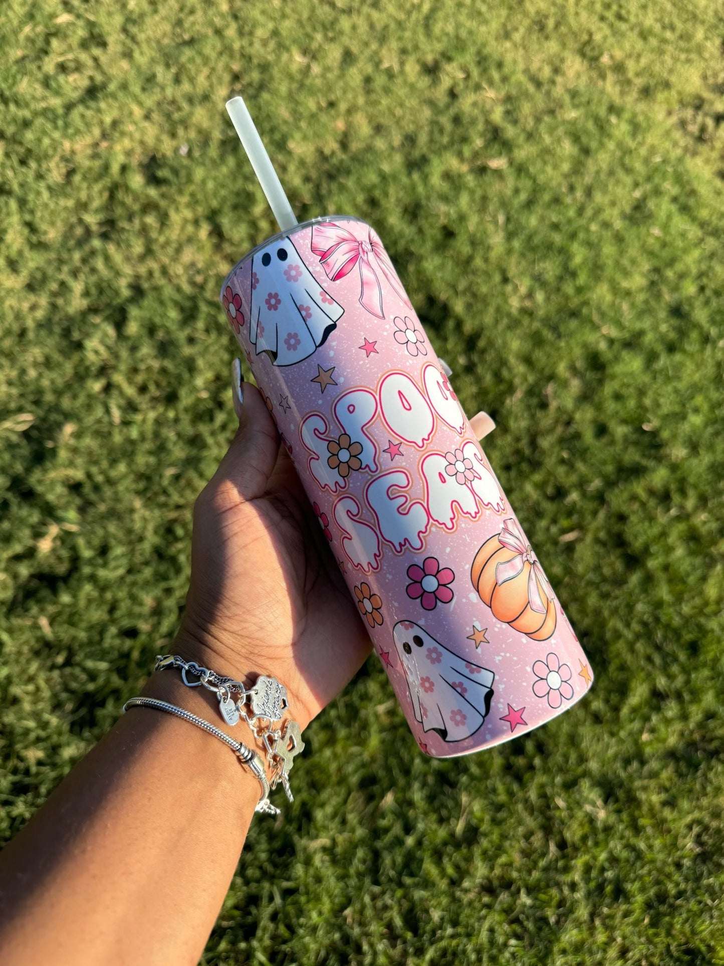 Pink Spooky Season 20oz Tumbler Cup