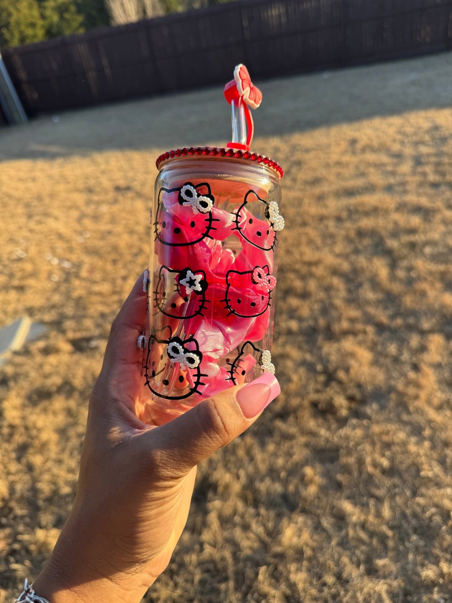 Hello Kitty is a Star Glass Can Cup