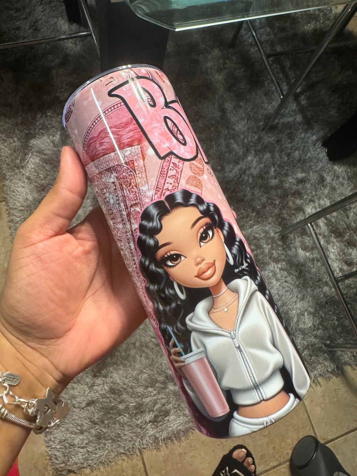 Bling Baddie Doll 20oz Tumbler Cup