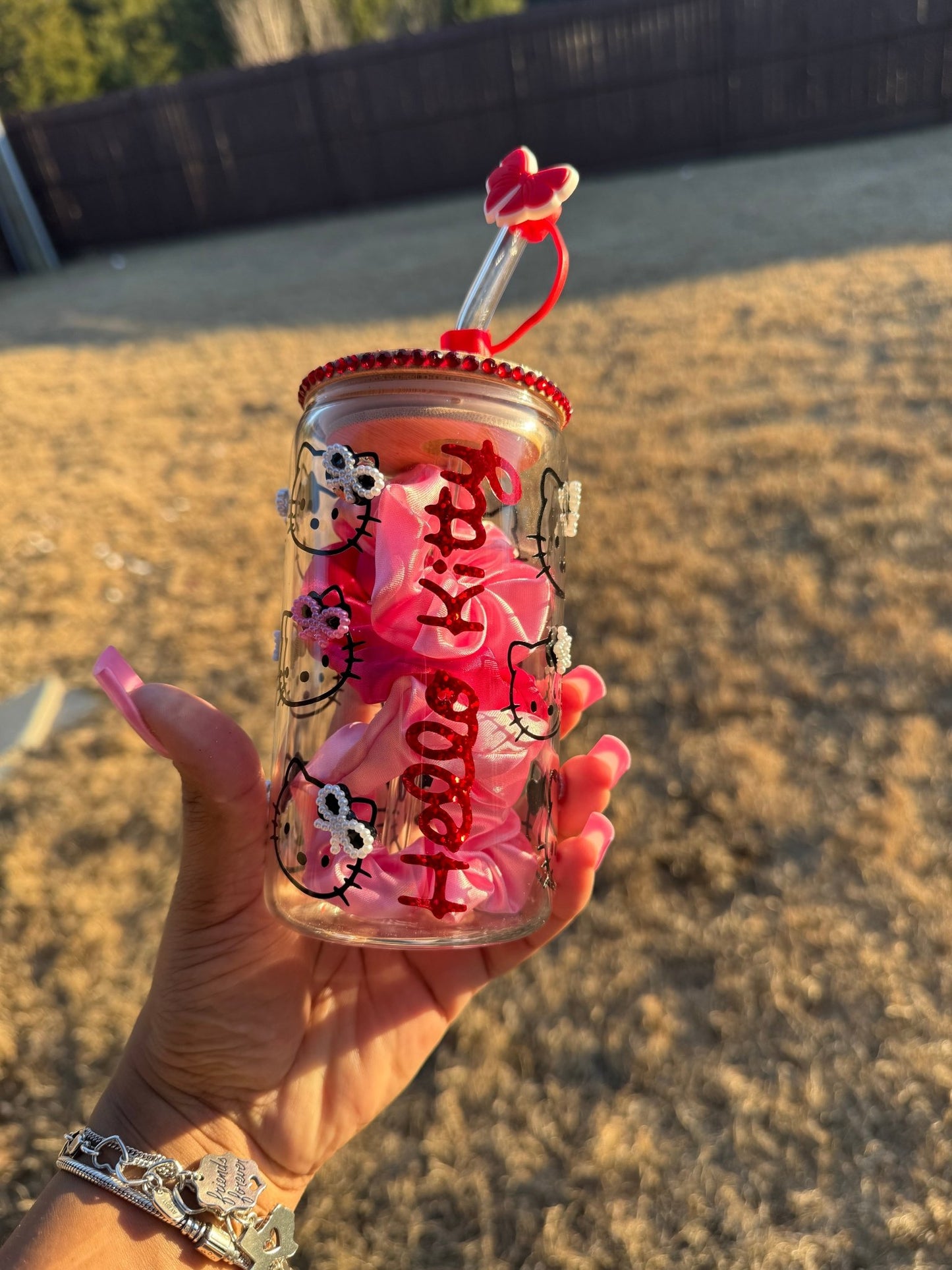 Hello Kitty is a Star Glass Can Cup