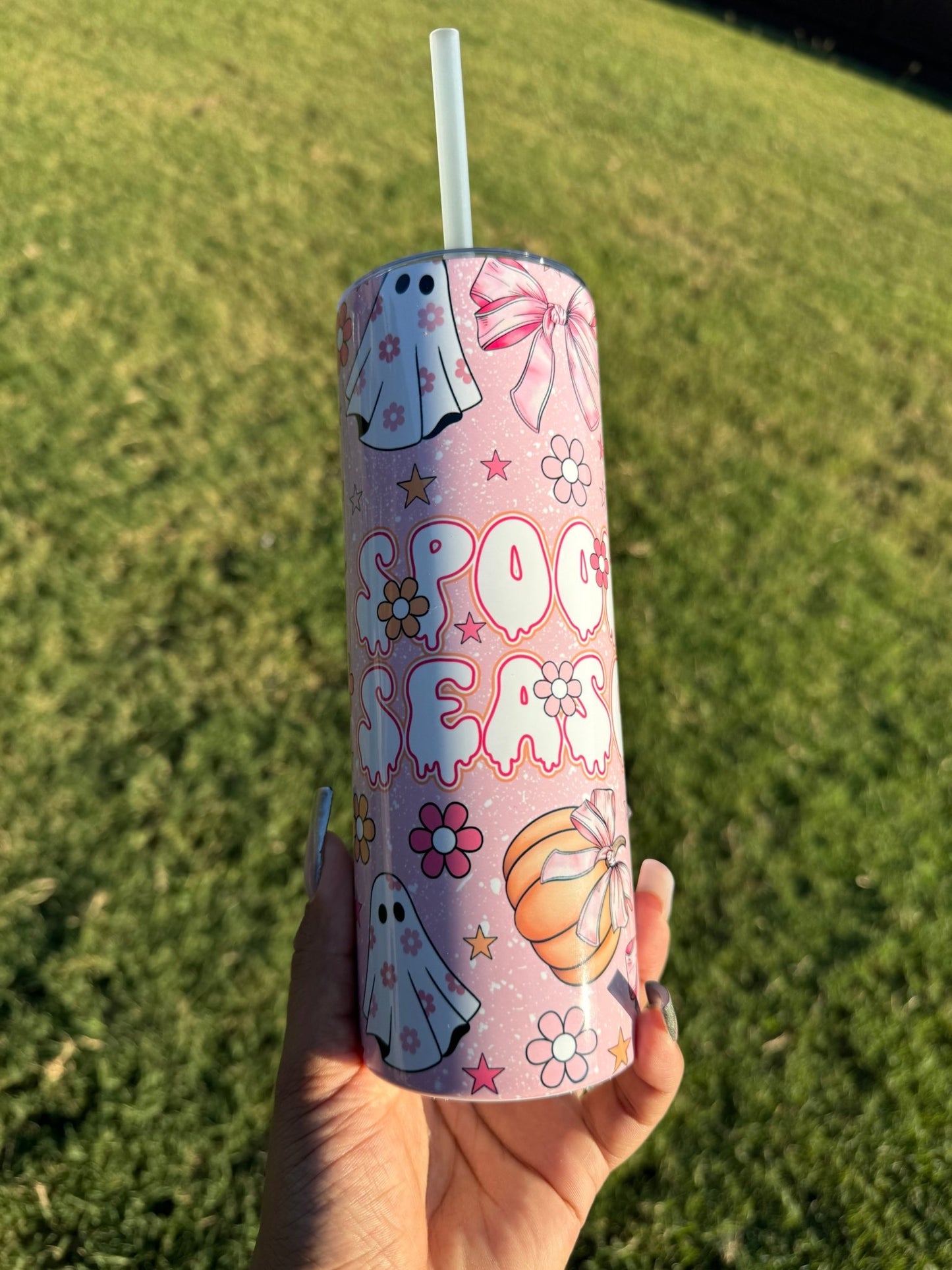 Pink Spooky Season 20oz Tumbler Cup