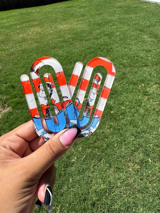 Cat & The Hat Style Jumbo Paper Clips