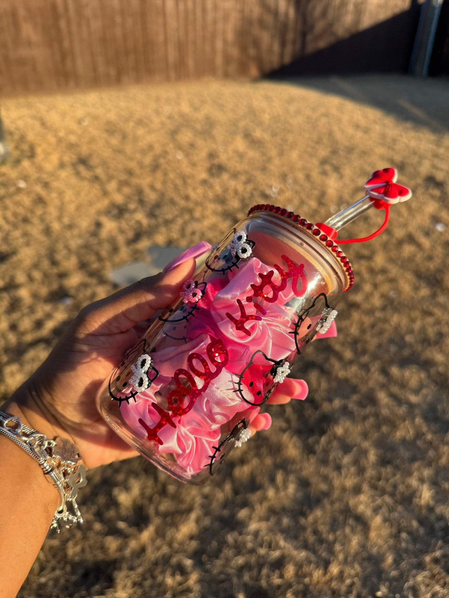 Hello Kitty is a Star Glass Can Cup