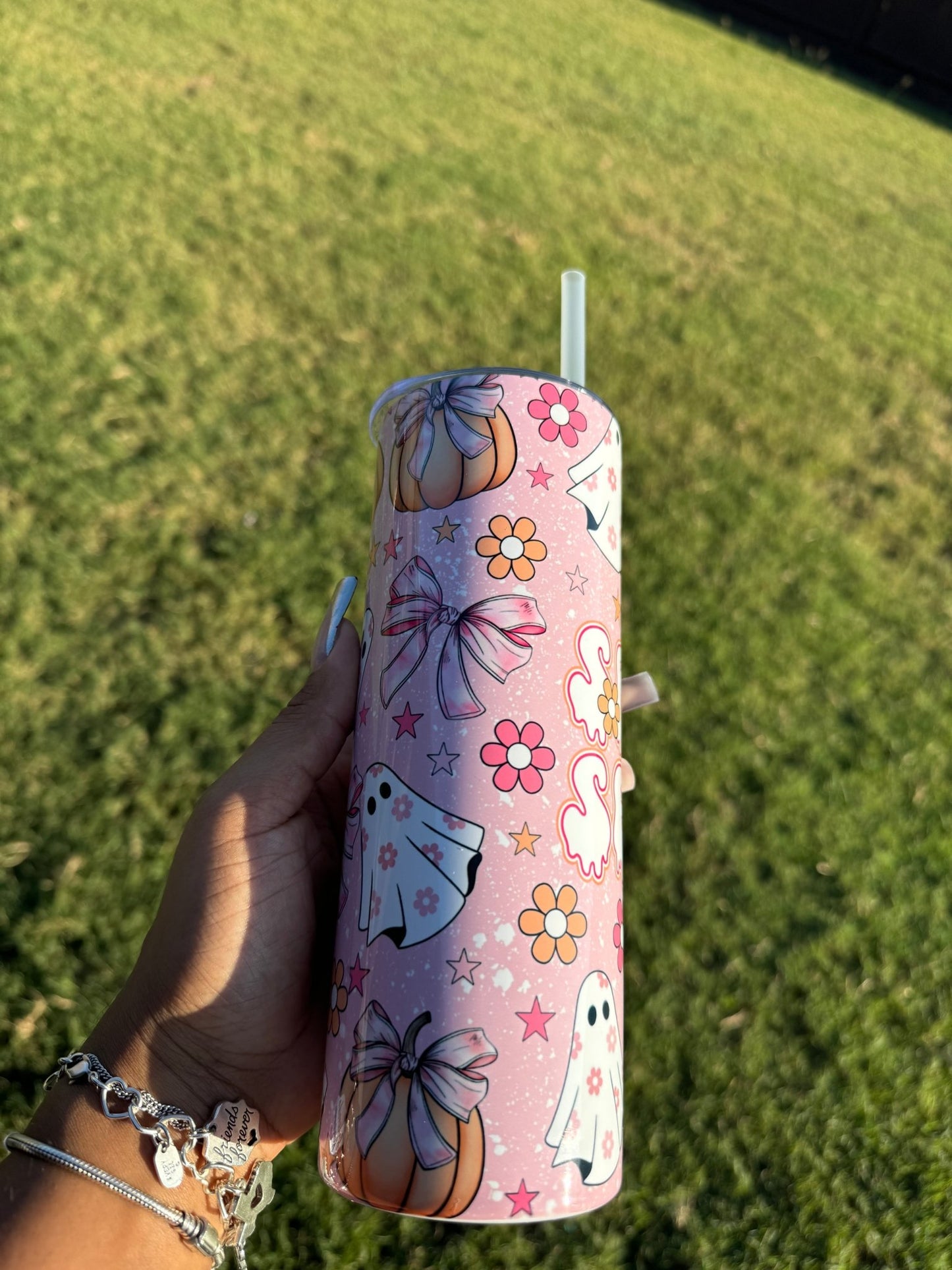 Pink Spooky Season 20oz Tumbler Cup
