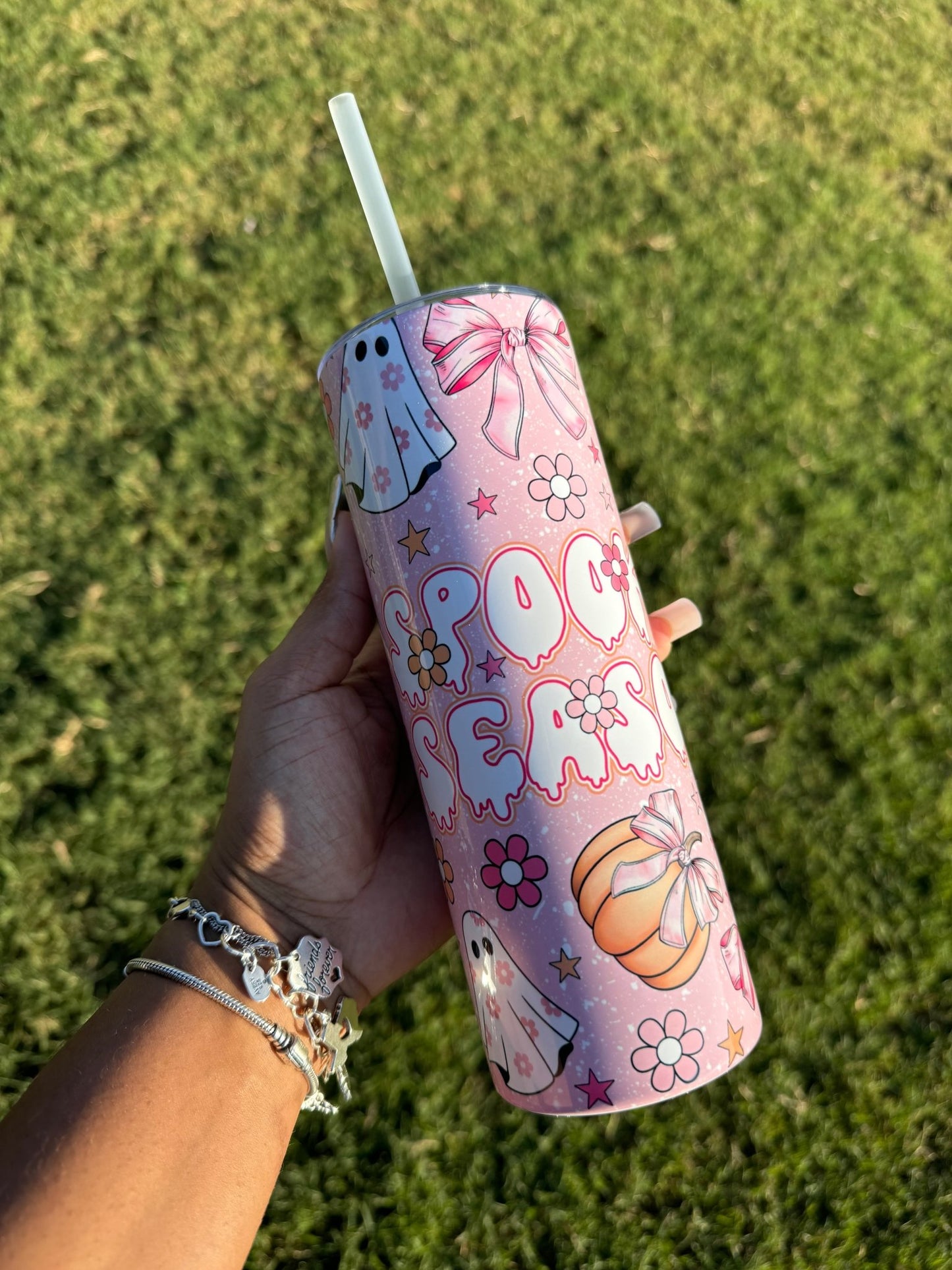 Pink Spooky Season 20oz Tumbler Cup