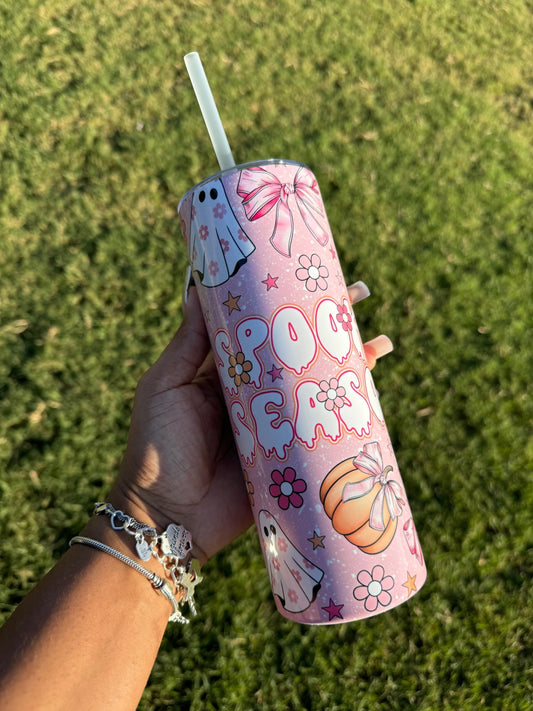 Pink Spooky Season 20oz Tumbler Cup