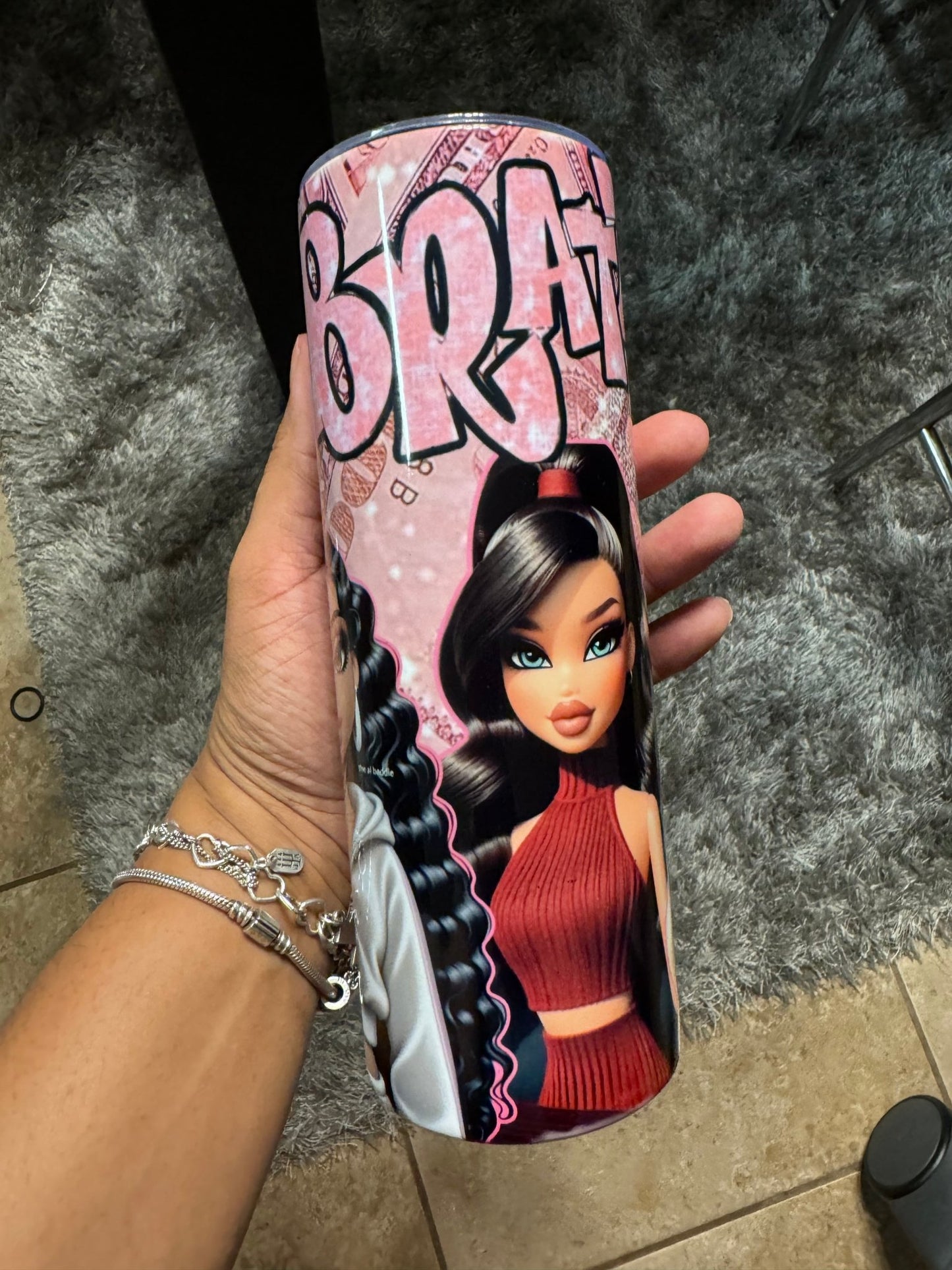 Bling Baddie Doll 20oz Tumbler Cup