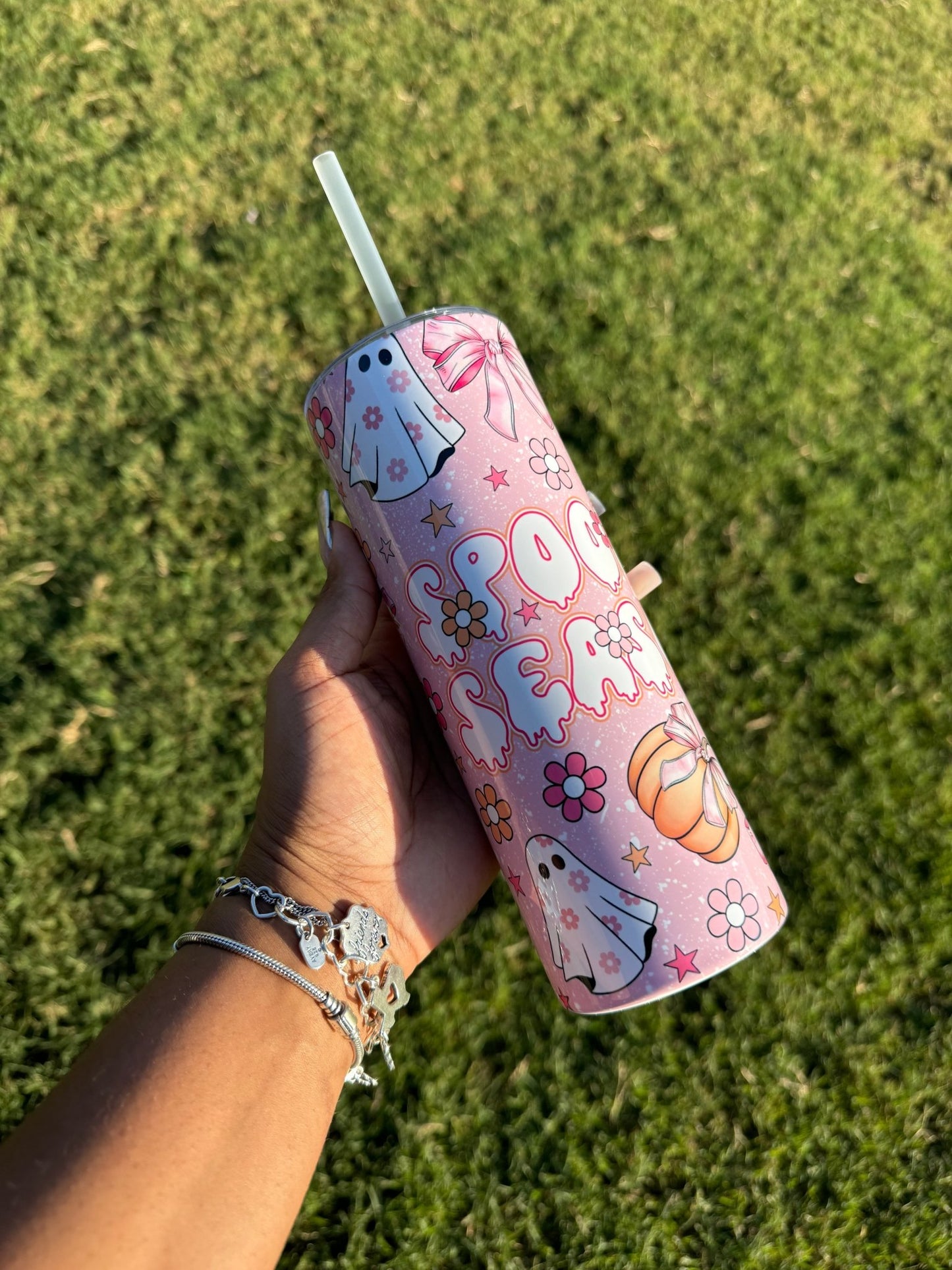 Pink Spooky Season 20oz Tumbler Cup