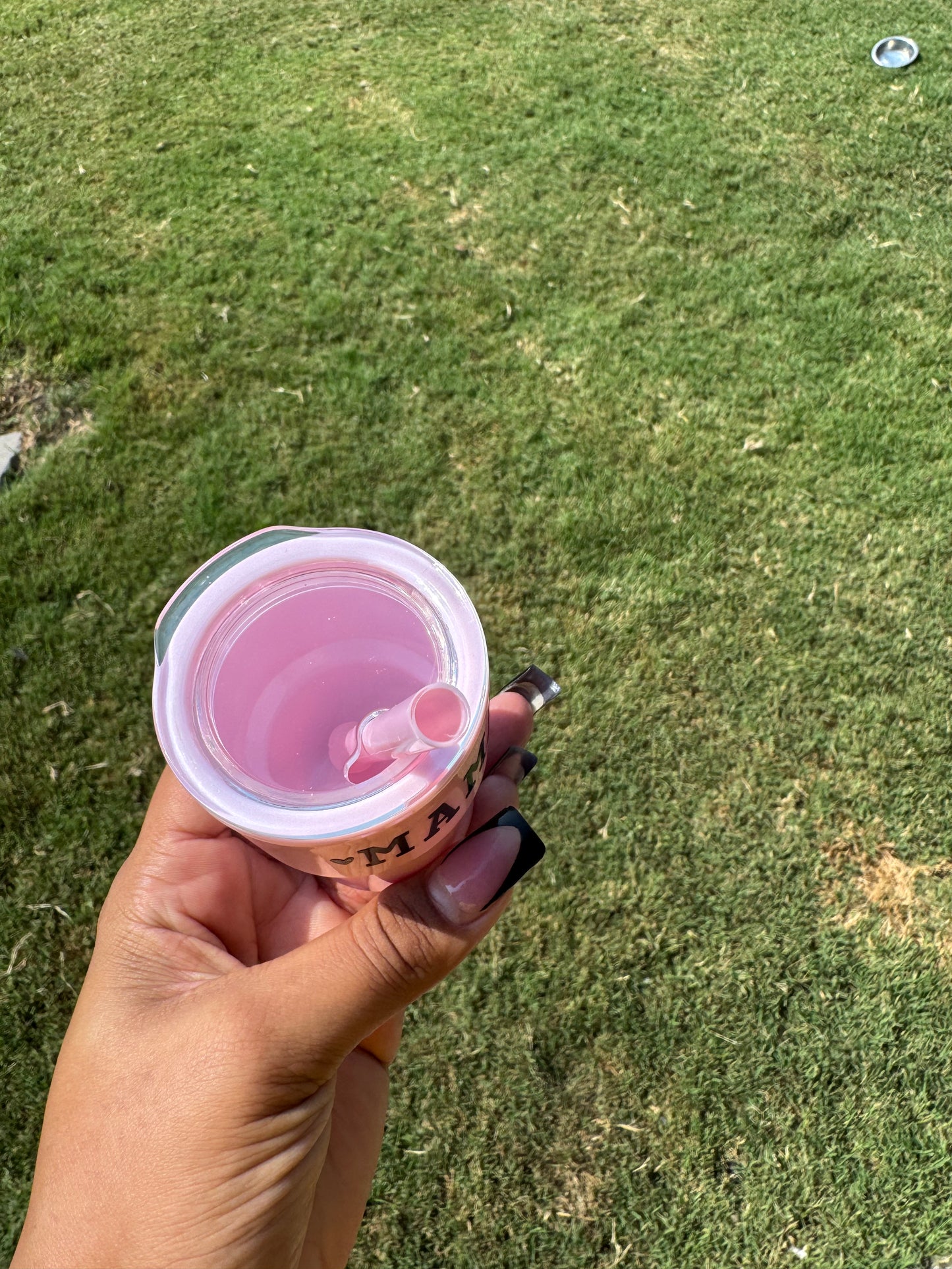 Mini 3oz Pink “Mama” Tumbler with Straw & Lid