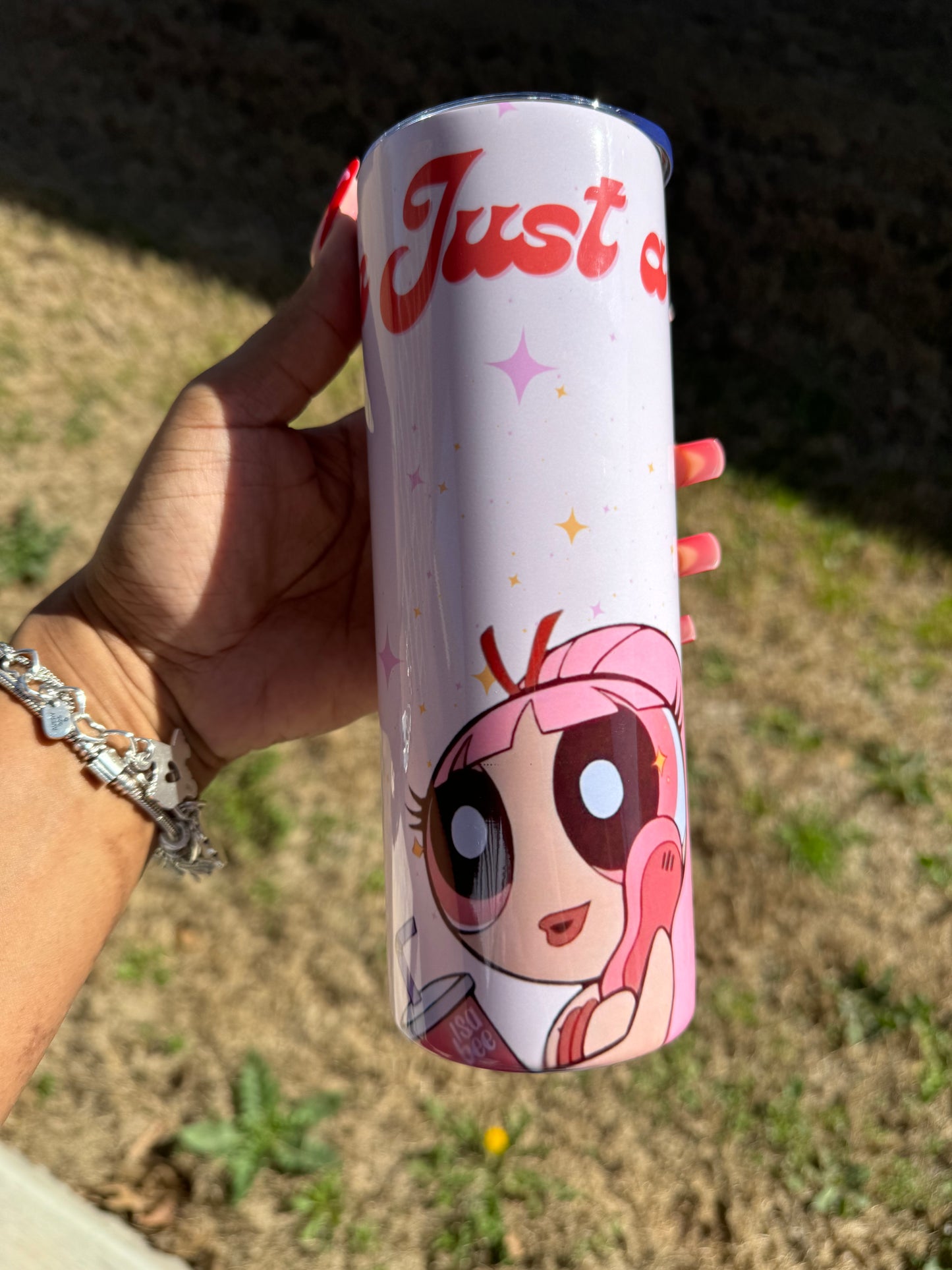I’m Just A Girl Custom 20oz Tumbler cup