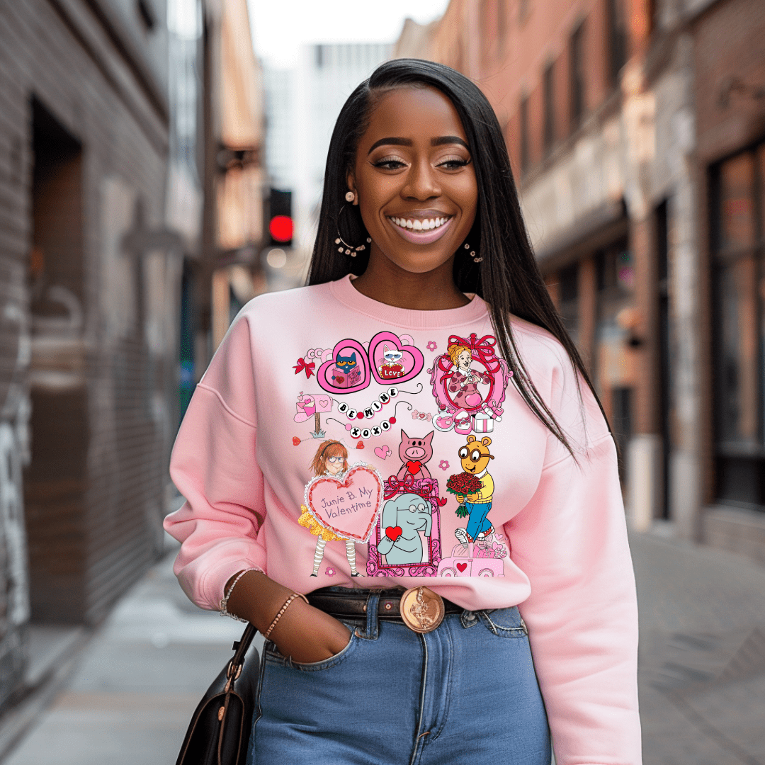 Junie B. My Valentine| Coquette Cute Valentine Crewneck