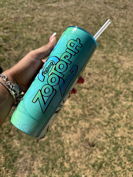 Zootopia Inspired 20 oz Custom Tumbler